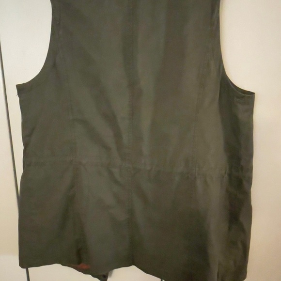 🎯 SOLD‼️Democracy khaki/green lined vest-large - Picture 4 of 8